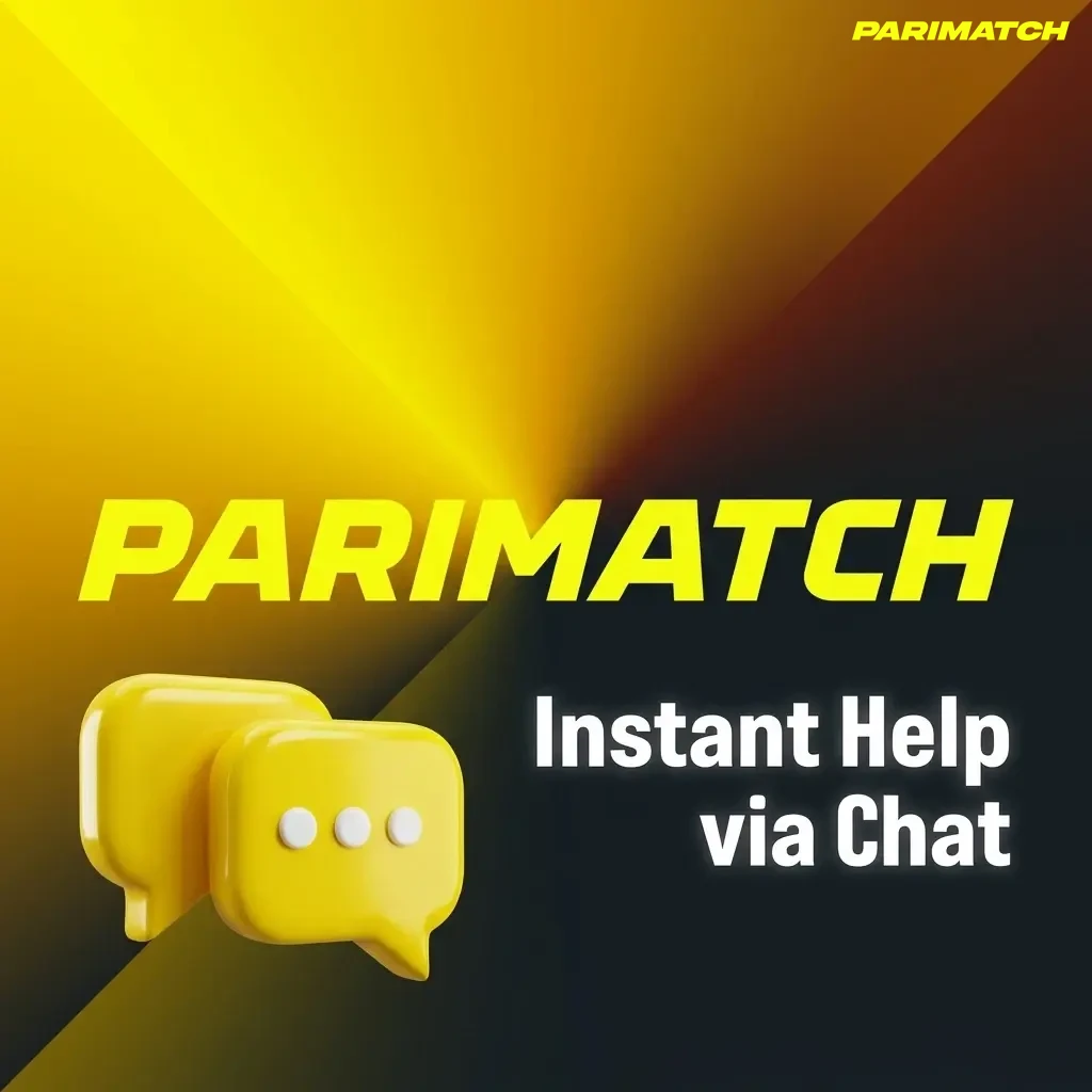 Parimatch 24/7 live chat interface providing instant customer support for account and technical queries.